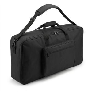 Bolsa de transporte para camilla de masaje plegable, negra con asa de hombro